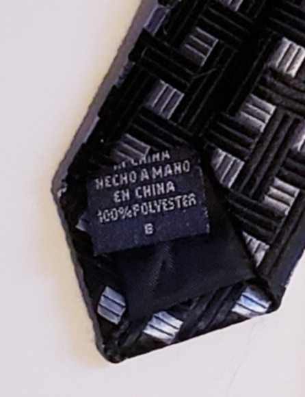 VAN HEUSEN Black Men's Necktie - Picture 4 of 5